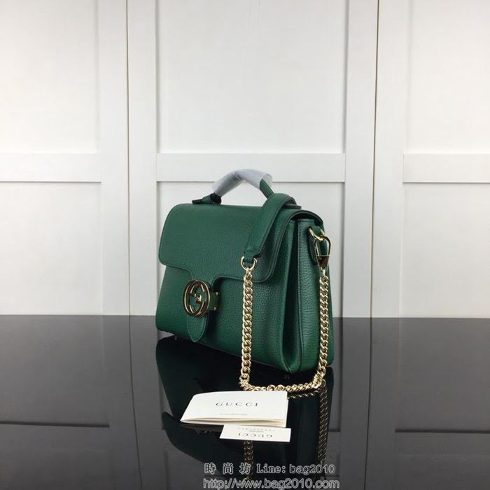 GUCCI古馳 新款 專櫃品質 原單 510302 綠色 鏈條 手提 單肩 斜挎包HY1353